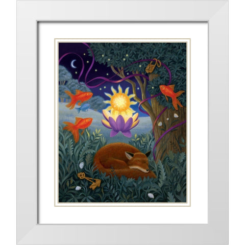 Eve of Transcendence White Modern Wood Framed Art Print with Double Matting by Matarazzo, Gina