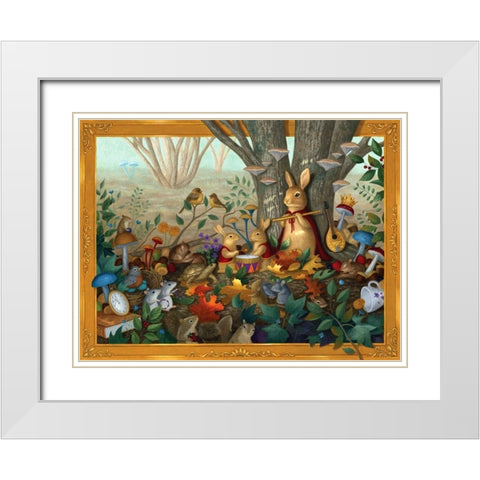 Her Majesty in The Afternoon White Modern Wood Framed Art Print with Double Matting by Matarazzo, Gina