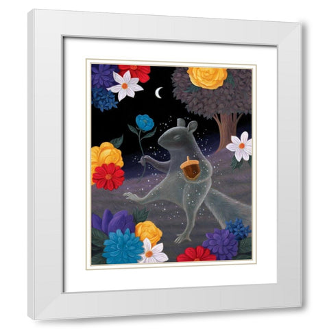 The Spirit Guide White Modern Wood Framed Art Print with Double Matting by Matarazzo, Gina