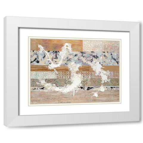 For The Joy of It White Modern Wood Framed Art Print with Double Matting by McCourt, Suzanne
