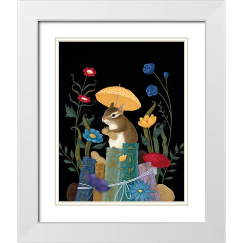 Ambroses Lucky Day White Modern Wood Framed Art Print with Double Matting by Matarazzo, Gina