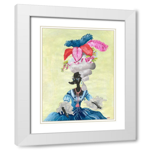 The Venetian Chiennale Calls! White Modern Wood Framed Art Print with Double Matting by Marshall, Lucy