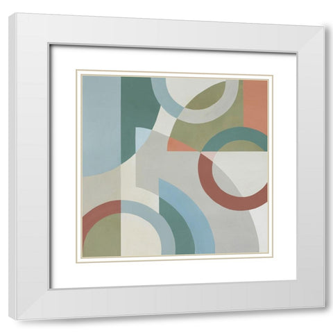 Crescendo No. 1 White Modern Wood Framed Art Print with Double Matting by Maxx, Max