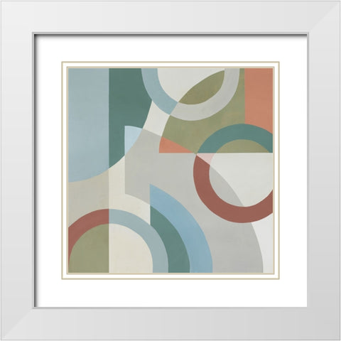 Crescendo No. 1 White Modern Wood Framed Art Print with Double Matting by Maxx, Max
