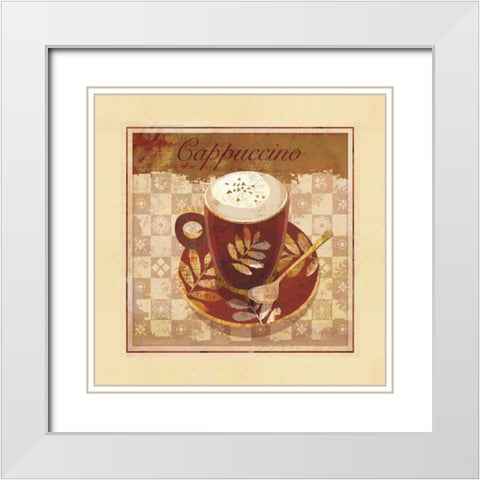 Cappuccino White Modern Wood Framed Art Print with Double Matting by Maron, Linda