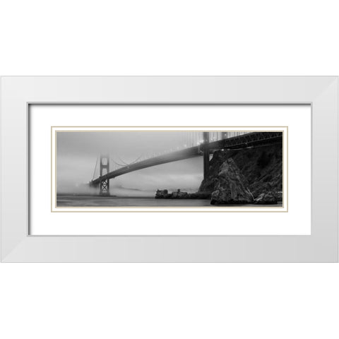 Horseshoe Bay White Modern Wood Framed Art Print with Double Matting by Melville, Craig