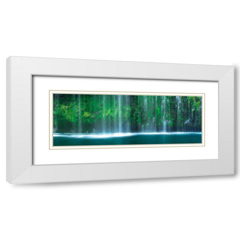 Hidden Paradise White Modern Wood Framed Art Print with Double Matting by Mikaels, Natalie