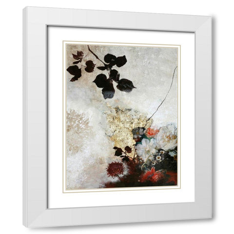 Still Life 3 White Modern Wood Framed Art Print with Double Matting by Design Fabrikken