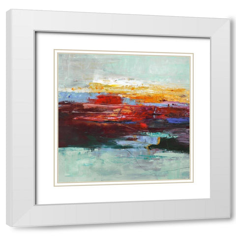 Out of Dark White Modern Wood Framed Art Print with Double Matting by Design Fabrikken