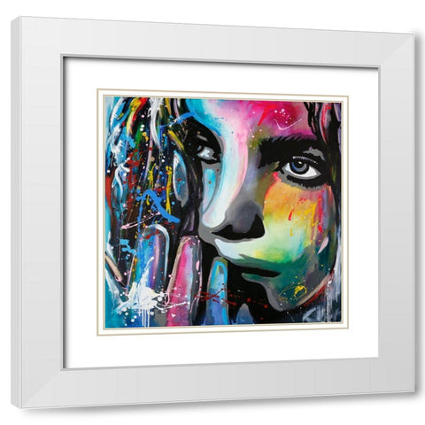 Soon 2 White Modern Wood Framed Art Print with Double Matting by Design Fabrikken