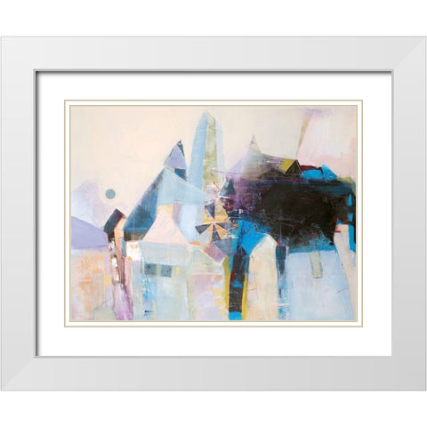 Spinning Mill 1 White Modern Wood Framed Art Print with Double Matting by Design Fabrikken