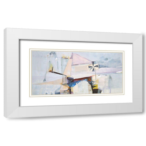 Spinning Mill 2 White Modern Wood Framed Art Print with Double Matting by Design Fabrikken