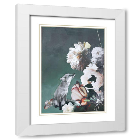 Haute Couture 11 White Modern Wood Framed Art Print with Double Matting by Design Fabrikken