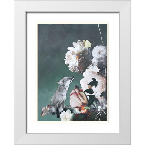 Haute Couture 11 White Modern Wood Framed Art Print with Double Matting by Design Fabrikken