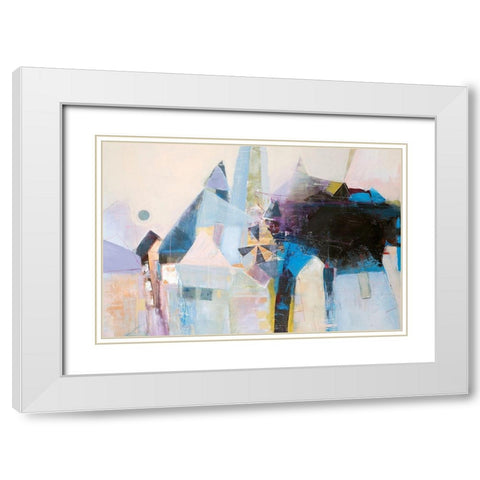 Spinning Mill 1 White Modern Wood Framed Art Print with Double Matting by Design Fabrikken