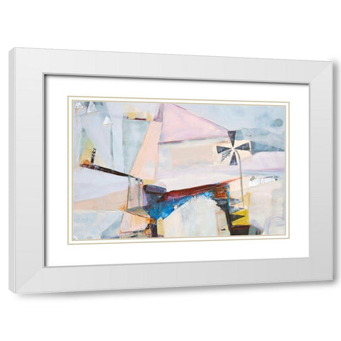 Spinning Mill 2 White Modern Wood Framed Art Print with Double Matting by Design Fabrikken