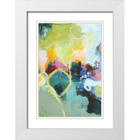Sirius White Modern Wood Framed Art Print with Double Matting by Design Fabrikken