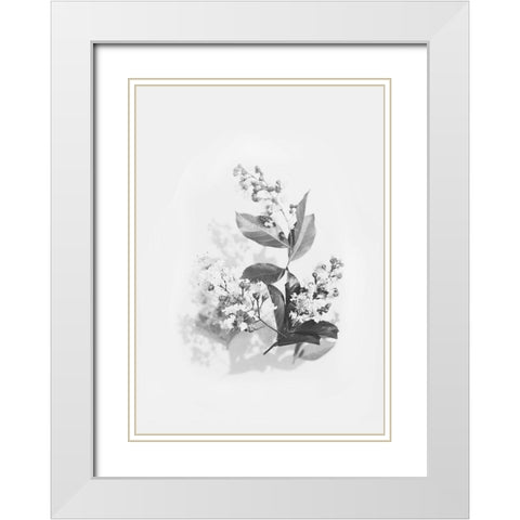 Evie White Modern Wood Framed Art Print with Double Matting by Design Fabrikken