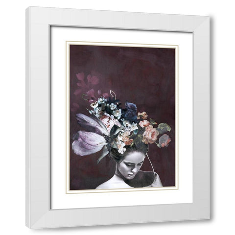 Haute Couture 5 White Modern Wood Framed Art Print with Double Matting by Design Fabrikken