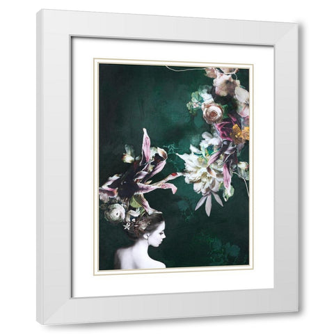 Haute Couture 6 White Modern Wood Framed Art Print with Double Matting by Design Fabrikken