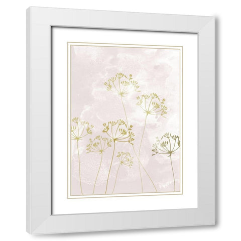 The Morning After White Modern Wood Framed Art Print with Double Matting by Design Fabrikken