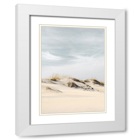 The Days White Modern Wood Framed Art Print with Double Matting by Design Fabrikken