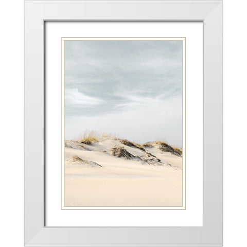 The Days White Modern Wood Framed Art Print with Double Matting by Design Fabrikken