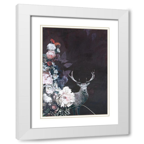 Haute Couture 9 White Modern Wood Framed Art Print with Double Matting by Design Fabrikken