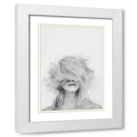Makeover White Modern Wood Framed Art Print with Double Matting by Design Fabrikken
