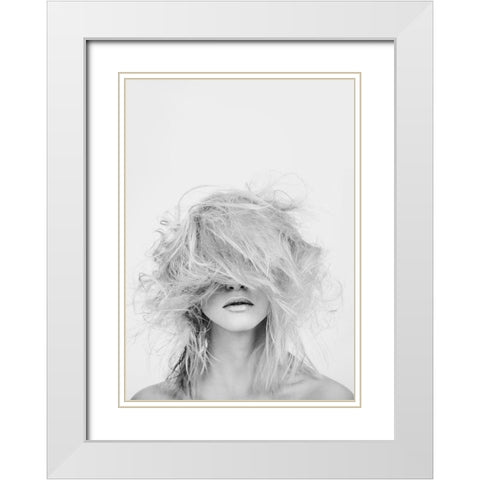 Makeover White Modern Wood Framed Art Print with Double Matting by Design Fabrikken