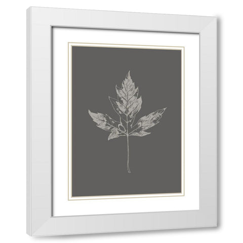 Botanica 5 White Modern Wood Framed Art Print with Double Matting by Design Fabrikken