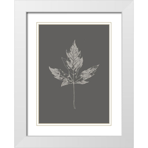 Botanica 5 White Modern Wood Framed Art Print with Double Matting by Design Fabrikken