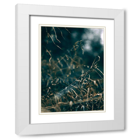 Secret 1 White Modern Wood Framed Art Print with Double Matting by Design Fabrikken