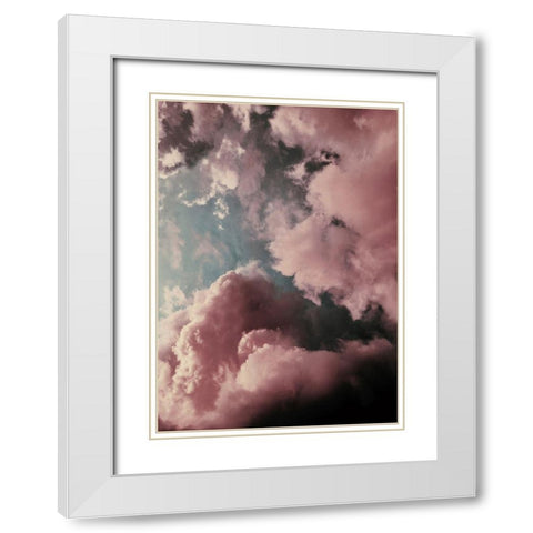 Lucy in the Sky White Modern Wood Framed Art Print with Double Matting by Design Fabrikken
