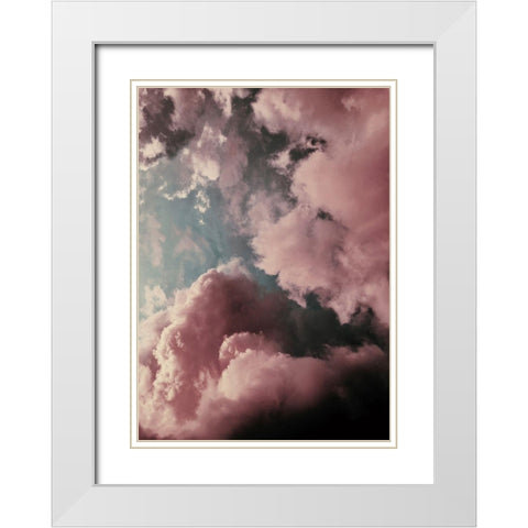 Lucy in the Sky White Modern Wood Framed Art Print with Double Matting by Design Fabrikken