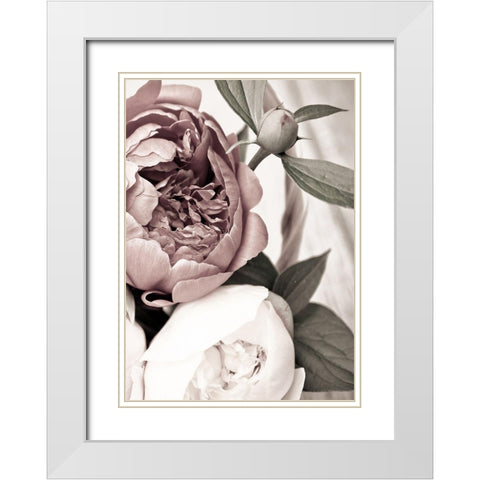 Opulent 2 White Modern Wood Framed Art Print with Double Matting by Design Fabrikken