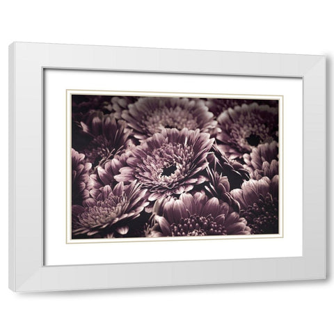 Opulent 4 White Modern Wood Framed Art Print with Double Matting by Design Fabrikken