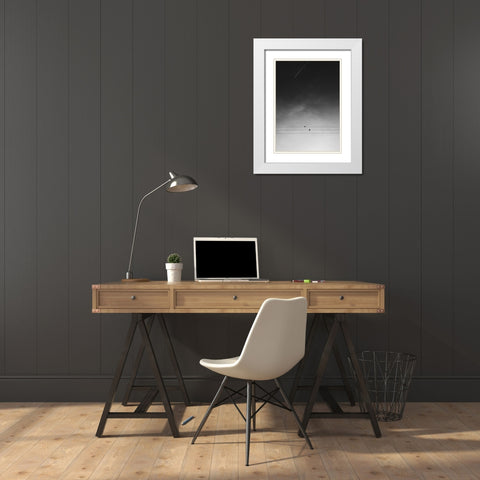 One Day White Modern Wood Framed Art Print with Double Matting by Design Fabrikken