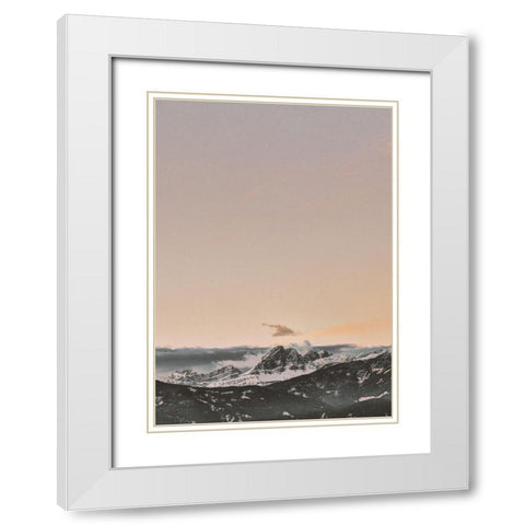 Beyond White Modern Wood Framed Art Print with Double Matting by Design Fabrikken