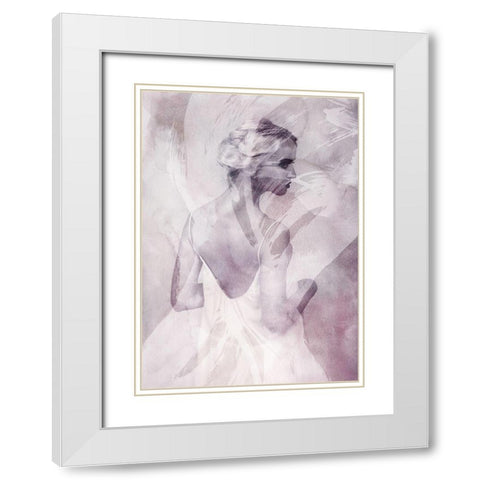 I Whish White Modern Wood Framed Art Print with Double Matting by Design Fabrikken