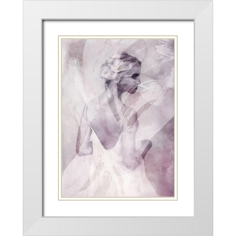 I Whish White Modern Wood Framed Art Print with Double Matting by Design Fabrikken