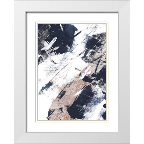 Luma 2 White Modern Wood Framed Art Print with Double Matting by Design Fabrikken