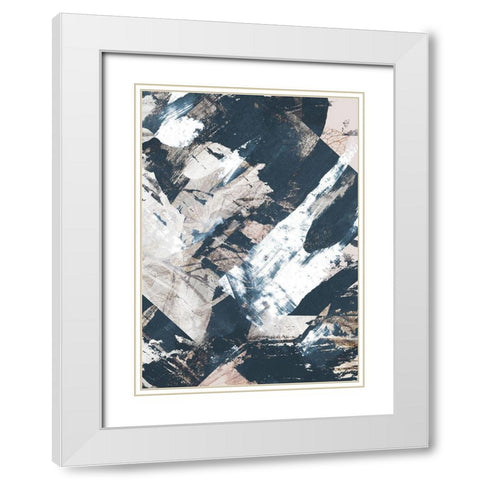 Luma White Modern Wood Framed Art Print with Double Matting by Design Fabrikken