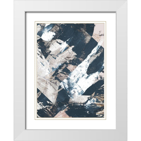 Luma White Modern Wood Framed Art Print with Double Matting by Design Fabrikken