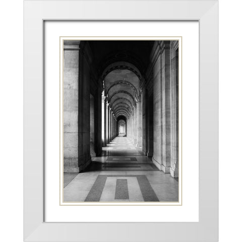 Architecture 5 White Modern Wood Framed Art Print with Double Matting by Design Fabrikken