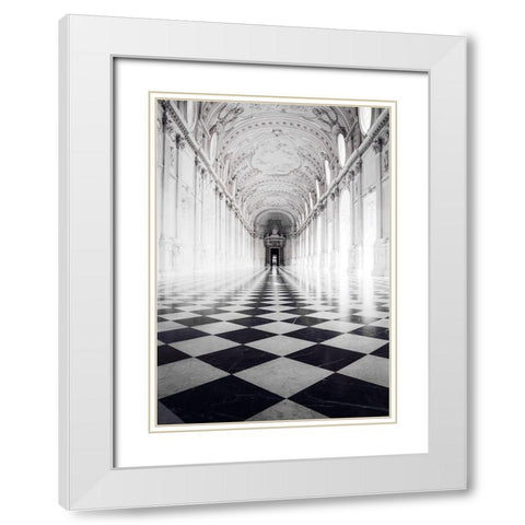 Architecture 6 White Modern Wood Framed Art Print with Double Matting by Design Fabrikken