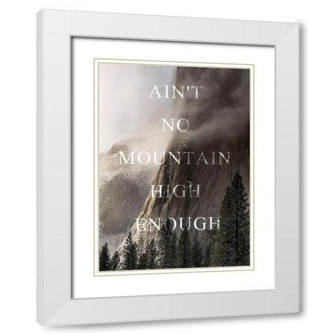 Bishop 2 White Modern Wood Framed Art Print with Double Matting by Design Fabrikken