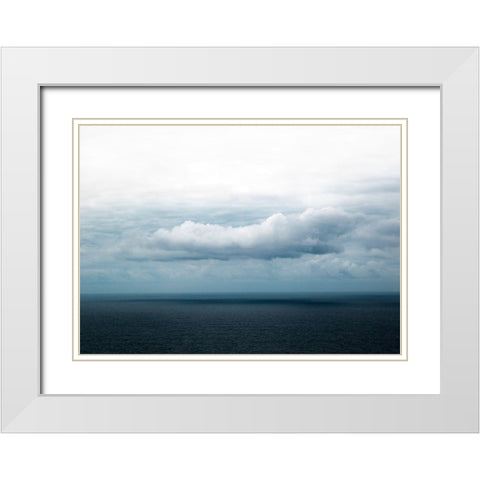 Bishop 3 White Modern Wood Framed Art Print with Double Matting by Design Fabrikken