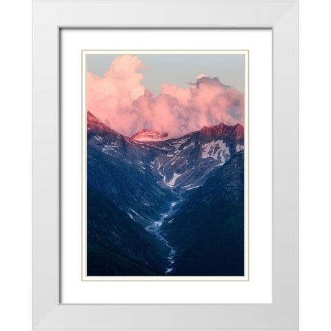 Bishop 6 White Modern Wood Framed Art Print with Double Matting by Design Fabrikken