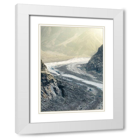 Bishop 11 White Modern Wood Framed Art Print with Double Matting by Design Fabrikken